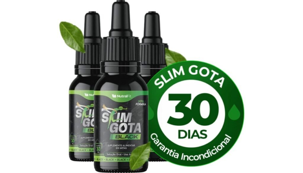 Slim Gotas Original Funciona? Descubra a Verdade 3 Tres frascos do Slim Gotas Black