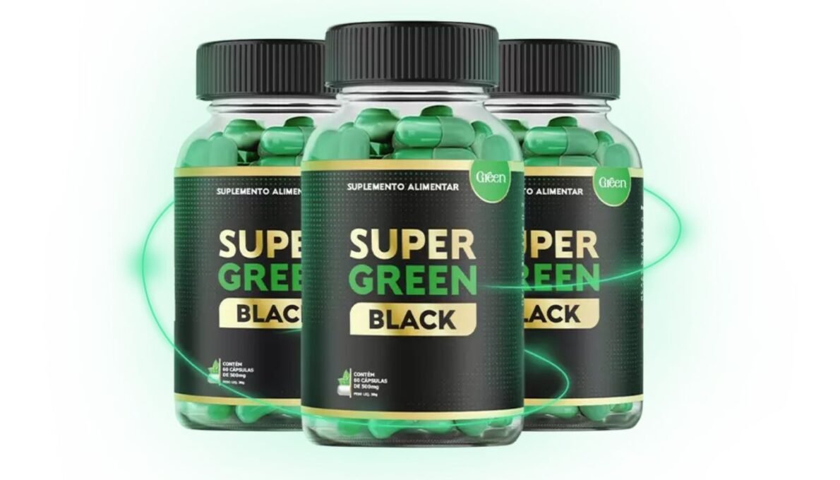 Três frascos do Super Green Black Original